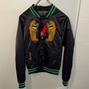 Icecream Black and Green Bomber Jacket
